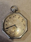 Antique ELGIN POCKET WATCH art Deco Estate As Is Running Off And On Iwc Co Case
