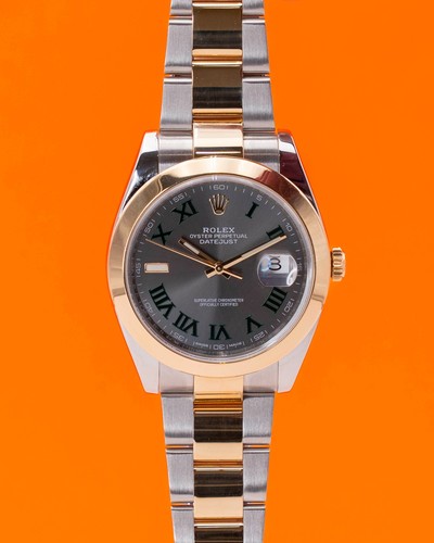 Rolex Datejust 41mm 126303 Two Tone Yellow Gold Wimbledon Dial...