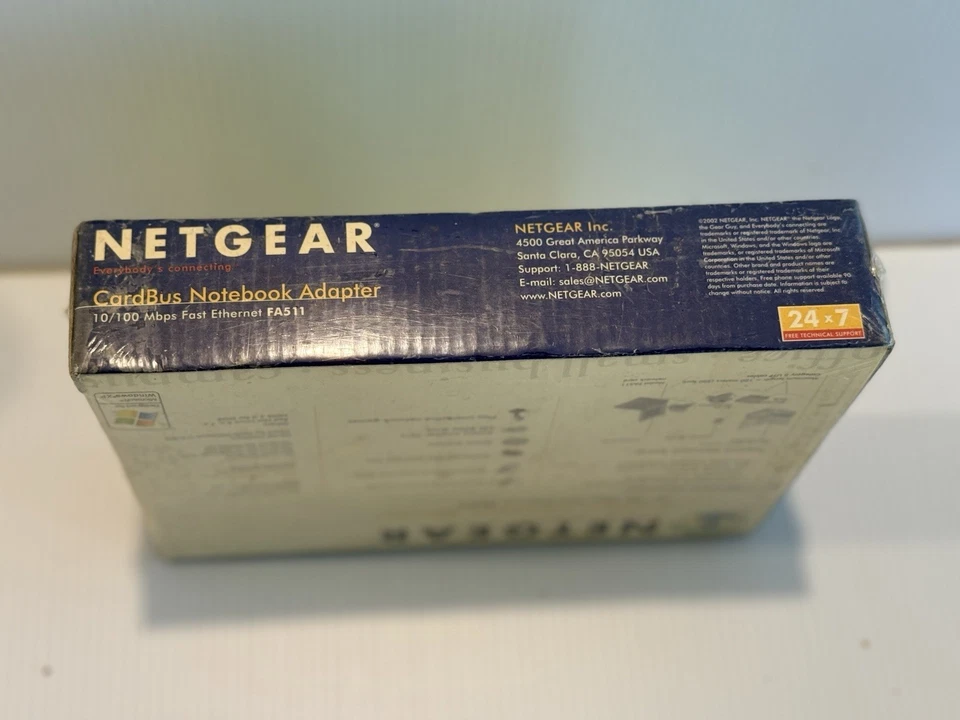 NETGEAR FA511 CardBus Notebook Adapter 10/100 Mbps – New Sealed Box - Image 4 of 4