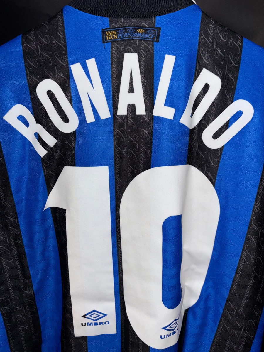 97/98 インテル ロナウド XLサイズ INTER MILAN RONALDO 1997-1998 ORIGINAL JERSEY SIZE L | eBay