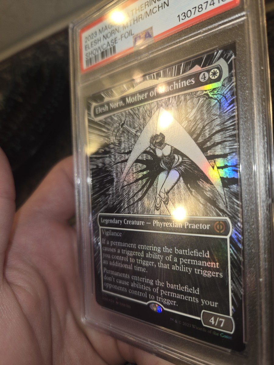 Elesh Norn Mother Of Machines Borderless Showcase Foil English PSA