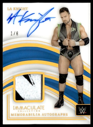 2023 Panini Immaculate Memorabilia LA Knight #MA-LAK Auto Patch /8 - Picture 1 of 2