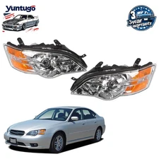 Headlight Set For 2005-2007 Subaru Legacy Outback With Bulbs Left and Right Side