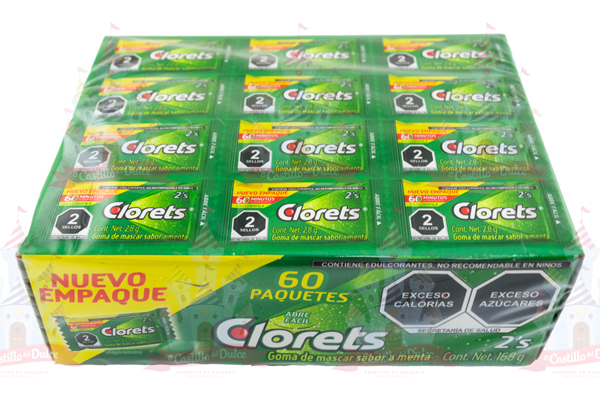 Clorets Gum, 2 PACK! Clorets 60 Pack Mint Flavored Gum – 240 Total