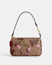 C.oach Nolita 19 In Signature Canvas With Cherry Print CZ011