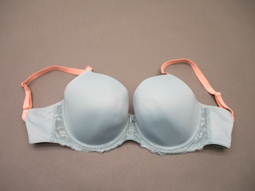 30H Freya Womens Blue Underwire Padded Back Closure Demi T-Shirt Bra 6E