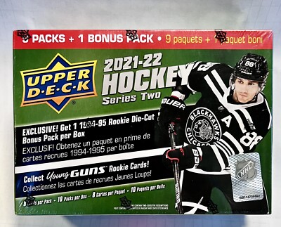 2021/22 upper deck series 2 Hockey 10pack MEGA box( 94/95Die-Cut Bonus Pack )