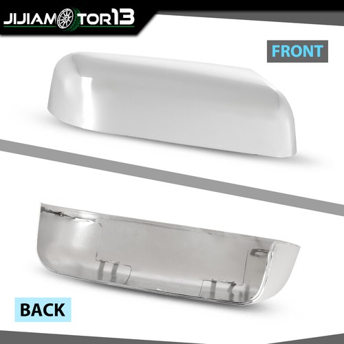 Par de cubiertas de espejo retrovisor medio cromadas superior derecha e izquierda aptas para Ford F-150 2009-14 - Imagen 9 de 12