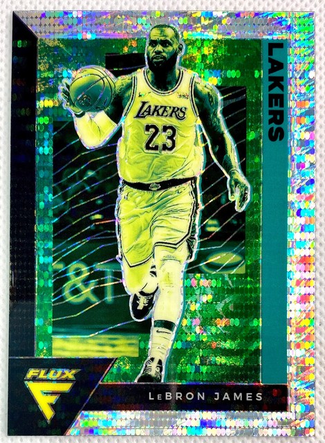 2020-21 Panini Flux LeBron James Silver Pulsar Prizm Card #79 Los Angeles Lakers