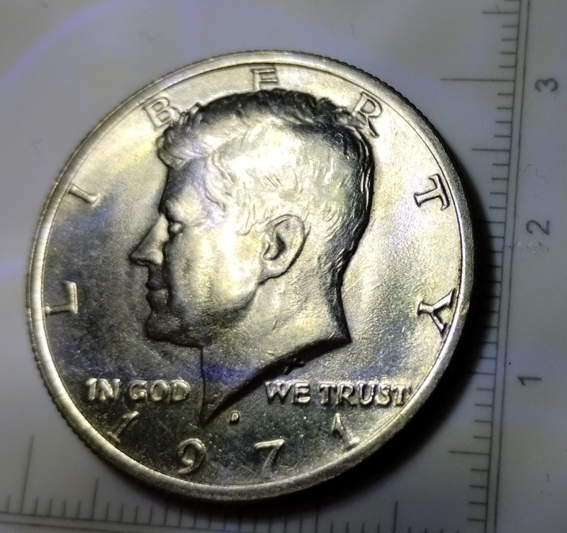 1971 D J F KENNEDY UNCIRCULATED CLAD  the FG for FRANK GASPARRO is ERROR. JK71D