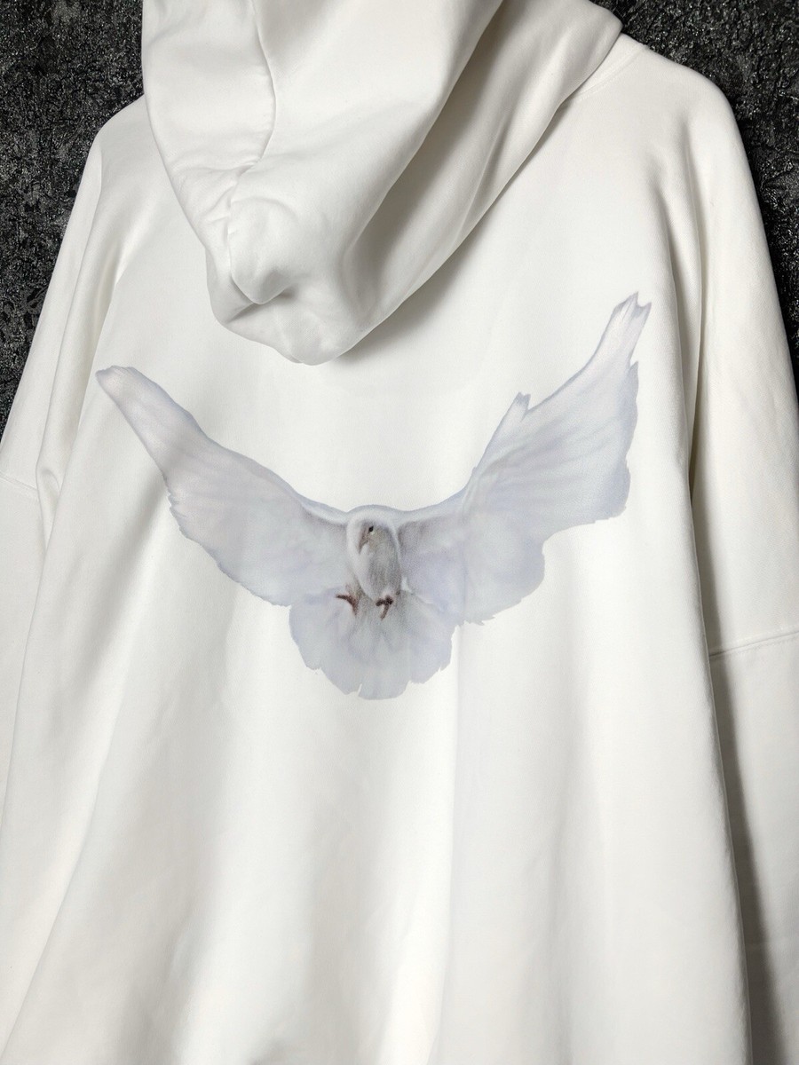 Yeezy Gap Engineered Balenciaga Dova Hoodie Oversized White Yeezy Gap Engineered Balenciaga Dova Hoodie Oversized White