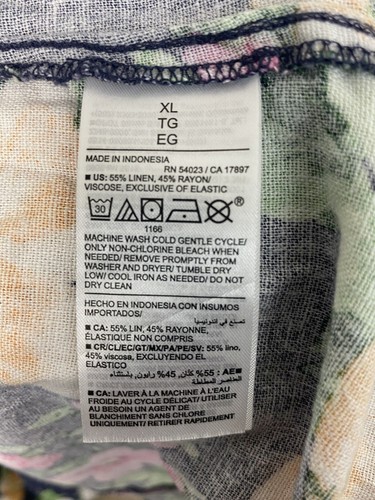 Old Navy XL Floral Sundress Linen Blend Cottage Beachy Tropical - Picture 14 of 16