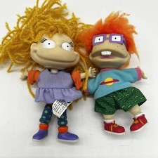 Rugrats Mattel Nickelodeon Figuras Gemelos Angélica y Chucky 4.5" Muñeca De Colección 97’