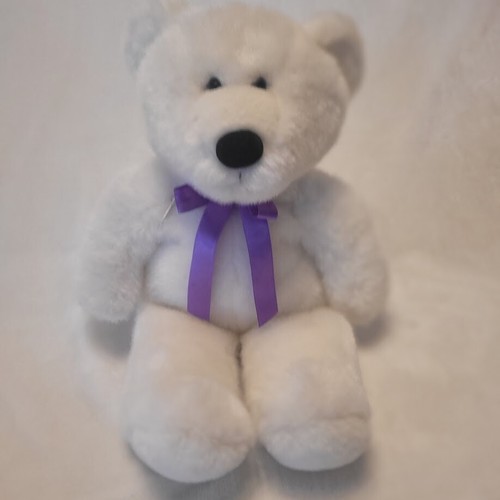 Vintage 1998 Abs Orbis Ah Oh White Plush Teddy Bear Zipper 18" - Picture 8 of 12