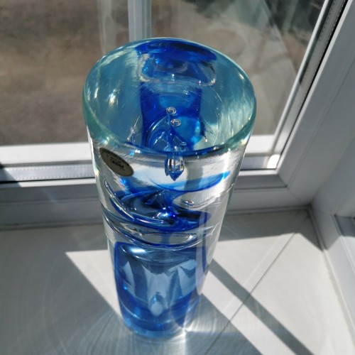Stunning Large and Heavy Vintage Czech Hut Princ Abstract Art Glass Vase. - Picture 10 of 12