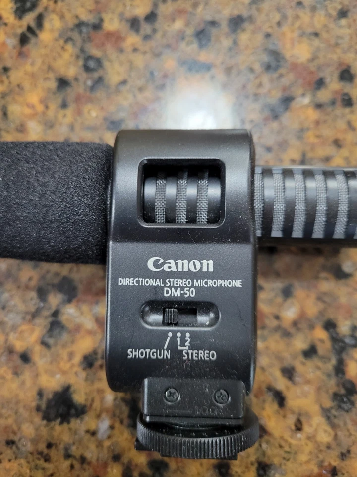 Micrófono estéreo direccional Canon DM-50 Foto 2 de 4