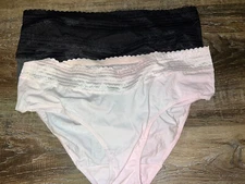 Warners 3-Pair Womens No Muffin Top Cotton Blend Hipster Underwear Panties ~ 3XL