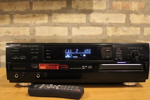PHILIPS CDR-785/17 CD Recorder/3 CD changer W/remote,,serviced,,Fully Functional - Picture 3 of 15