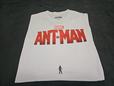 Ant-Man Logo Official Marvel White Mad Engine Tshirt SZ  display picture 1