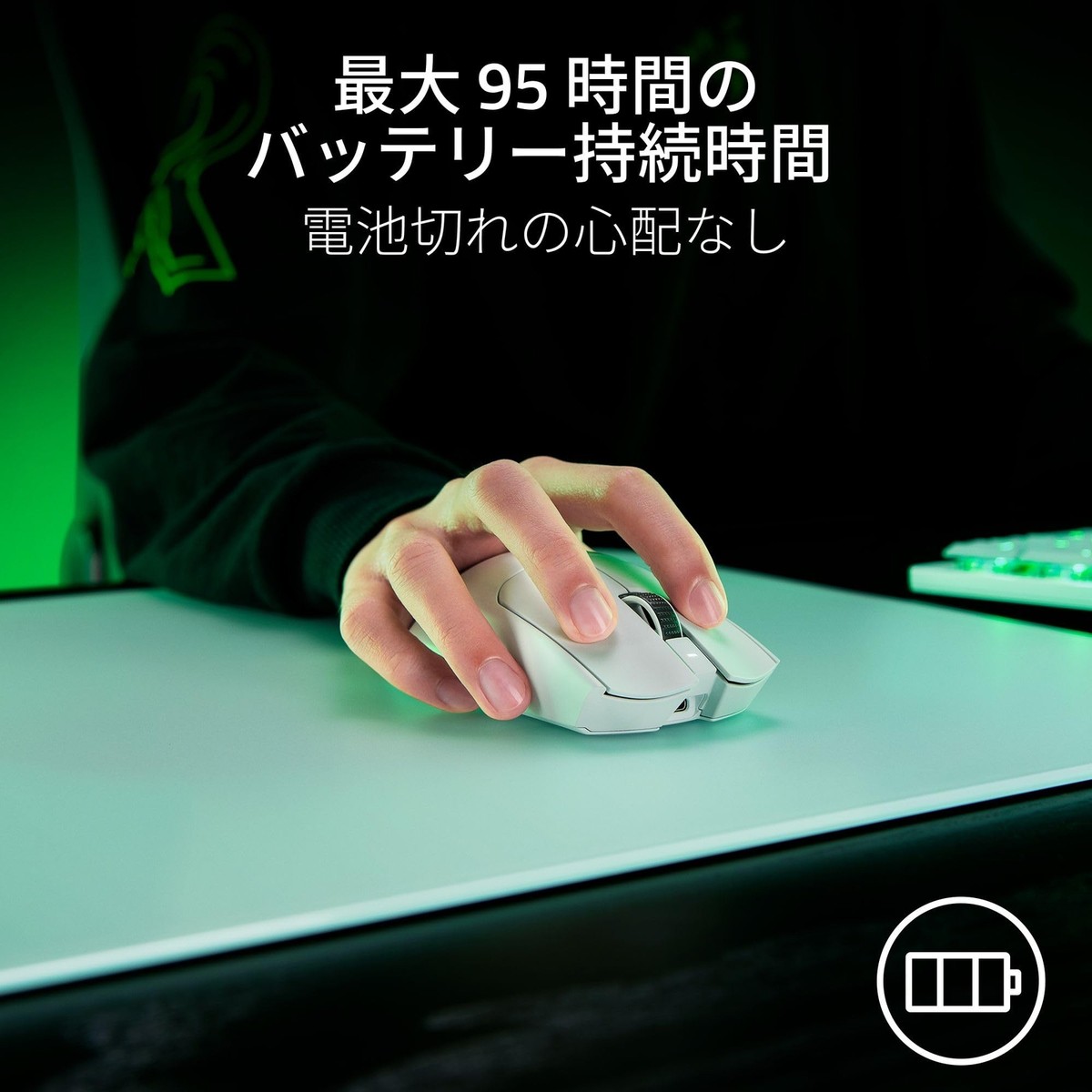 8000Hz dongle bundled Razer Razor VIPER V3 PRO (White Edition