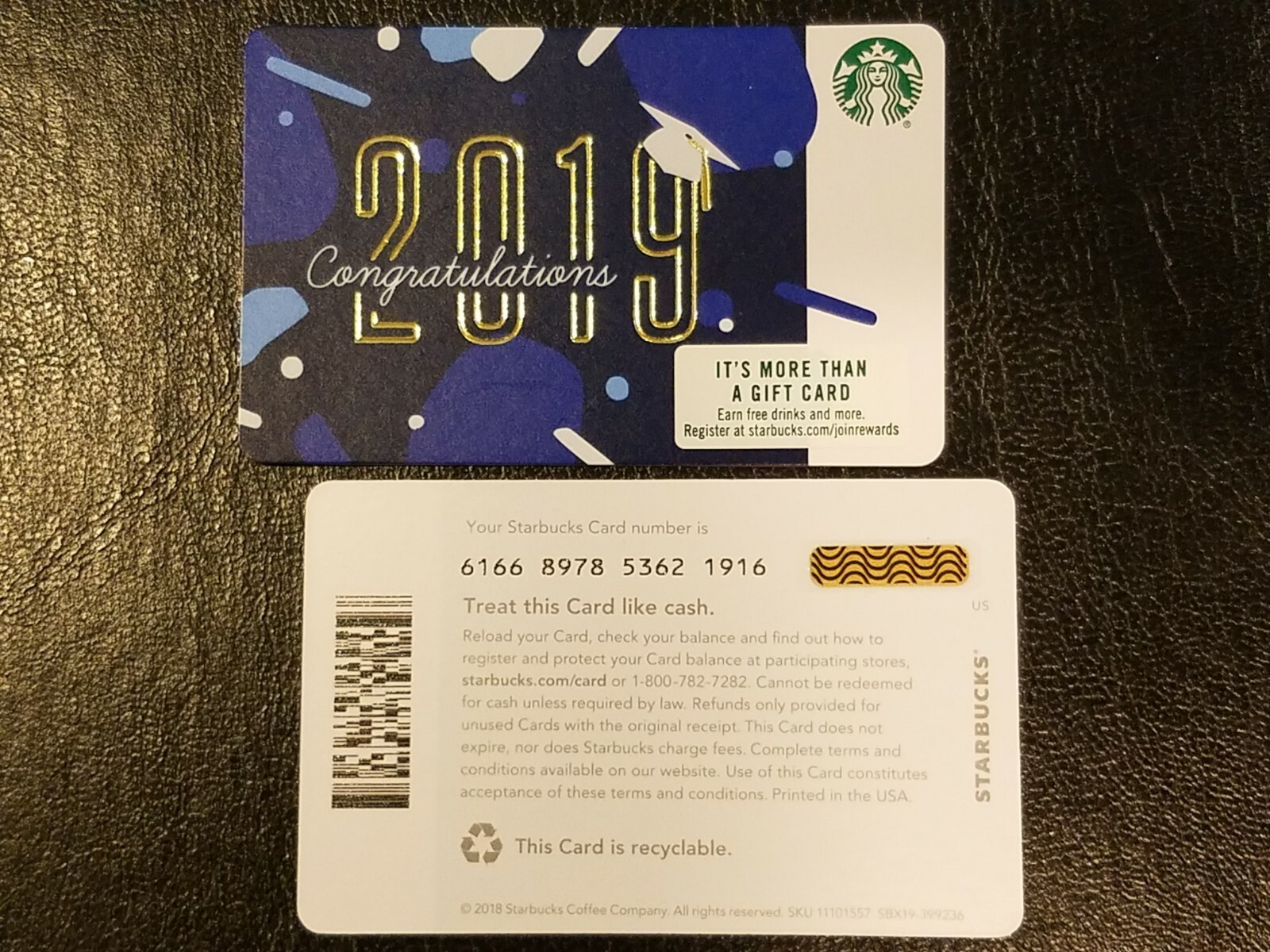 YOU PICK - 2018 Starbucks Cards (2018 copyright) Gift Card - USA