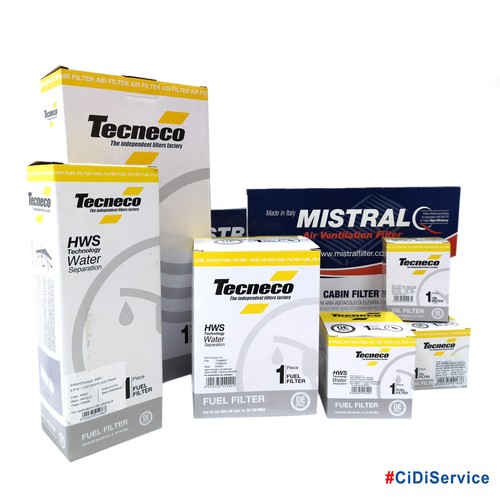 Kit Tagliando 4 Filtri Tecneco Completo Nissan Juke 1.5 DCI 110 Cv Fino a 2014