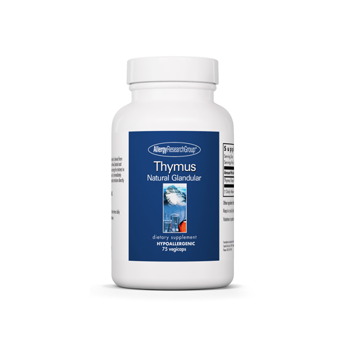 Thymus Natural Glandular 75 Capsules Allergy Research Group - Picture 1 of 1