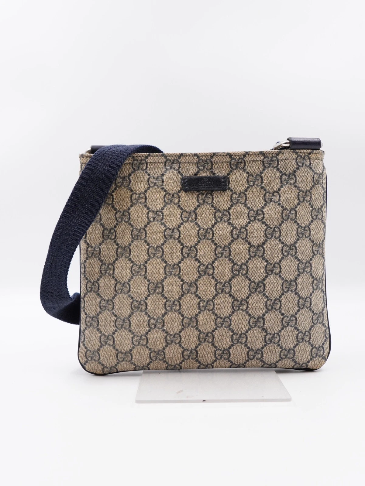 BF71❤️ Sac messager plat monogramme suprême GUCCI GG