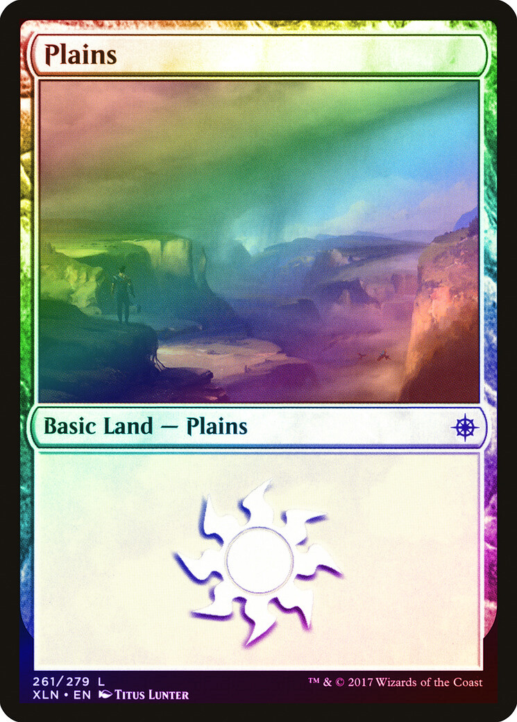 【PSA10】MTG PLAINS （平地） foil 261/280 Plains (261) FOIL Ixalan NM Basic Land MAGIC THE GATHERING