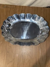 Lenox Orchard In Bloom Metal Pewter Chip And Dip Serving Platter 19”x 13”