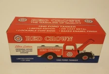 LIBERTY CLASSICS SPEC CAST 1940 FORD RED CROWN TANKER TRUCK DIECAST in ORIG BOX