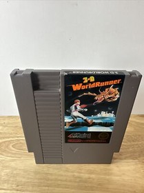 3-D Worldrunner Nintendo Nes Authentic cartridge