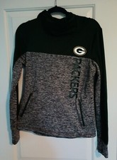 Green Bay Packers NFL Hoody Long Sleeve Top Poly Spandex Size Small Hoody...
