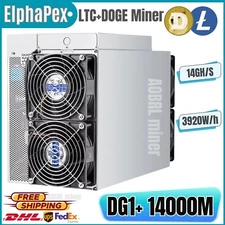 ElphaPex DG 1+ 14GH/s 3920W LTC+DOGE Scrypt Algorithm ASIC Miner - in USA Stock