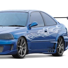 Kbd Body Kits Polyurethane Side Skirts For Honda Civic Coupe 2dr 1996-2000 Kbd Body Kits Polyurethane Side Skirts For Honda Civic Coupe 2dr 1996-2000