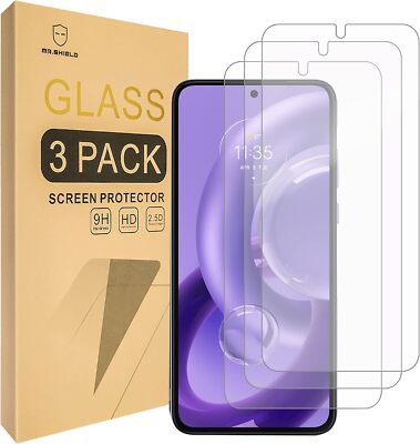 3-Pack Tempered Glass Screen Protector for Motorola