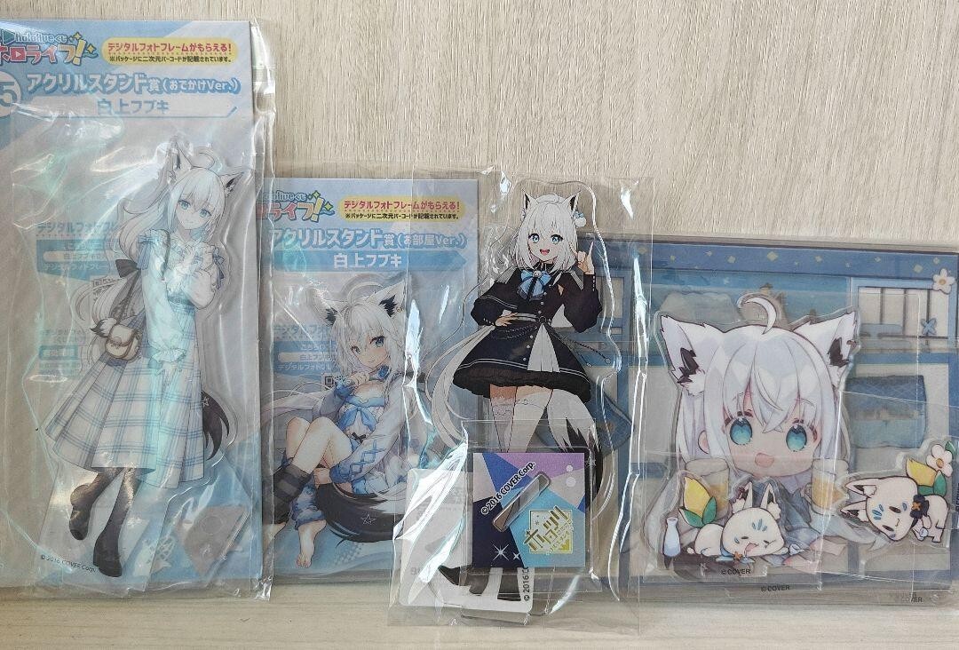 Hololive Shirakami Fubuki Acrylic stand set 5th Anniversary NEW | eBay