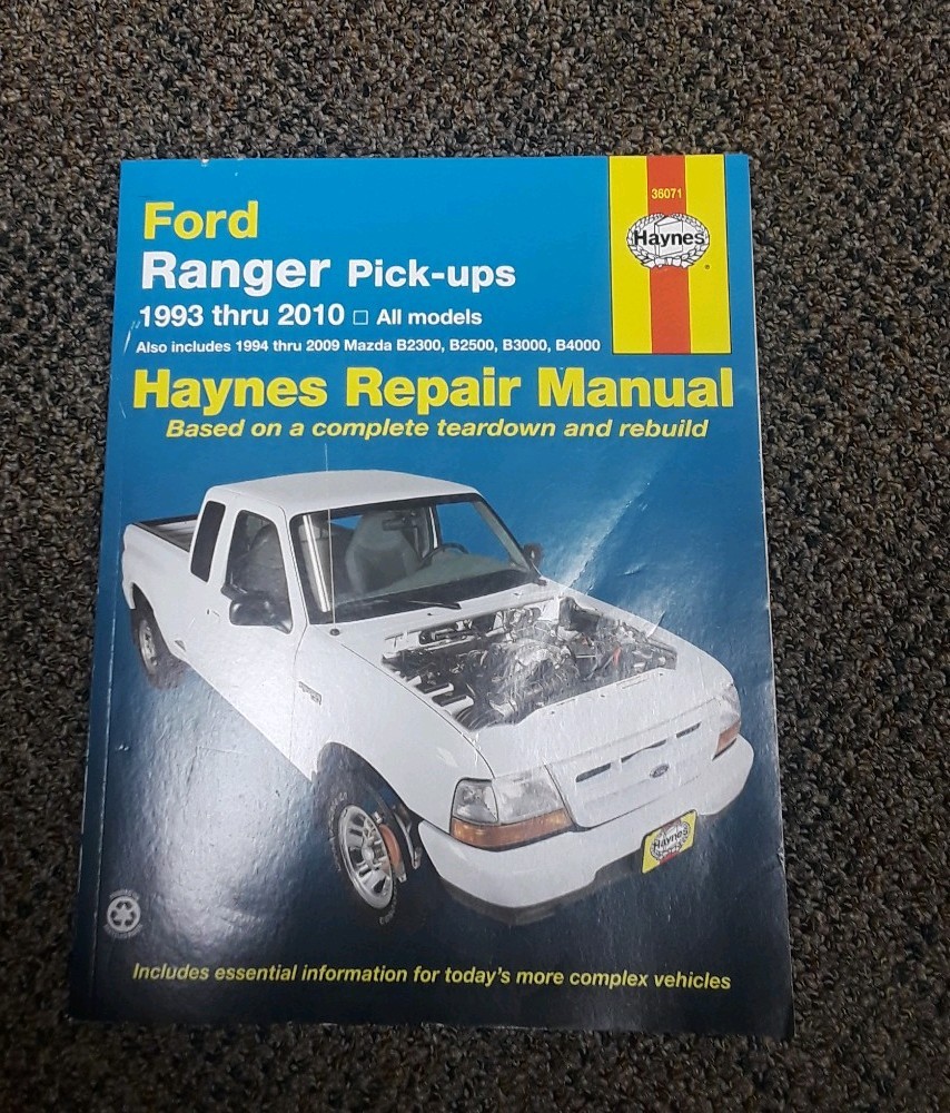 Haynes 36071 Repair Manual Ford Ranger MAZDA B2300 Pick UPS 1993 Thru 2000  2011 | eBay