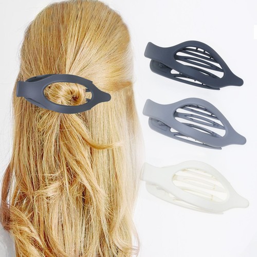 3X Women Girl Summer Flat Hair Clips Lay Down Claw Clip French Concord Hair Clip - Picture 11 of 30