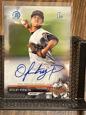 OFELKY PERALTA 2017 BOWMAN CHROME BALTIMORE ORIOLES ROOKIE AUTOGRAPH AUTO INSERT