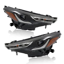 Silscvtt Left+Right Side Headlights For Toyota Corolla Cross L/LE 2022-2023 LED