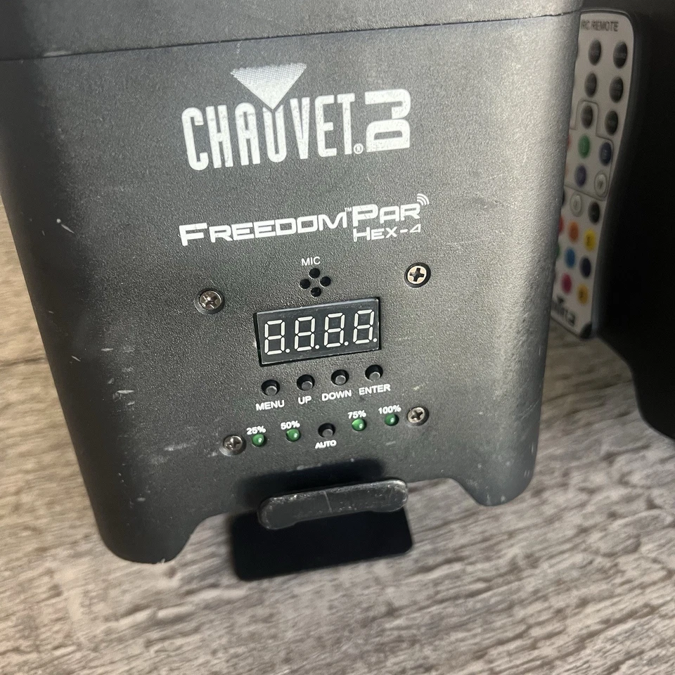 Chauvet DJ Freedom ParQuad 4 Uplight RGBA Wireless LEDWash Light - Black Set 2 - Image 2 of 4