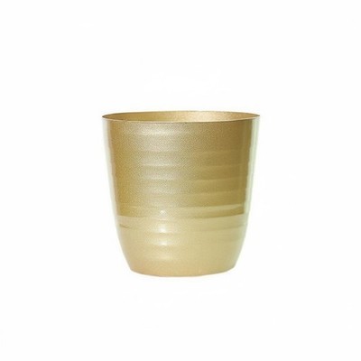 Goldener Metallblumentopf Matte Goldoptik goldener Blumentopf hitzebeständig