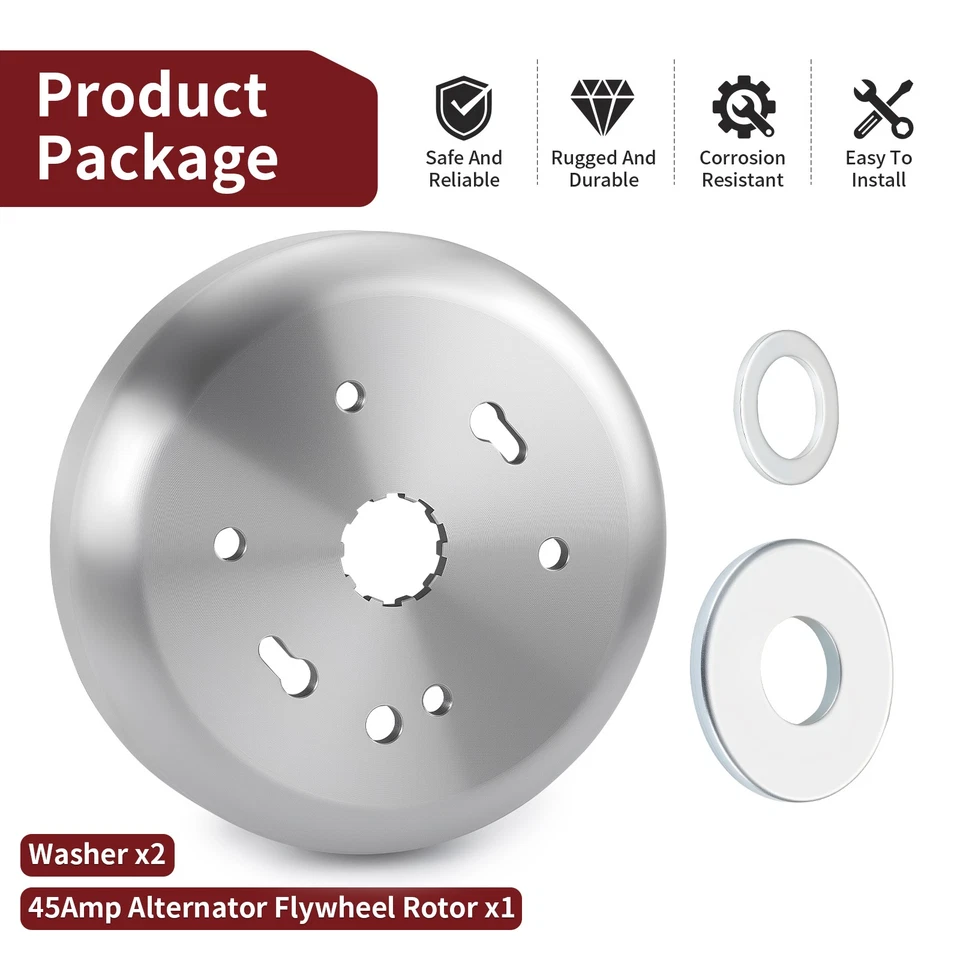 45Amp Alternator Flywheel Rotor for FLHP 1997 1998 2002 2003 2004 2005 FLHT FLHR - Image 3 of 4
