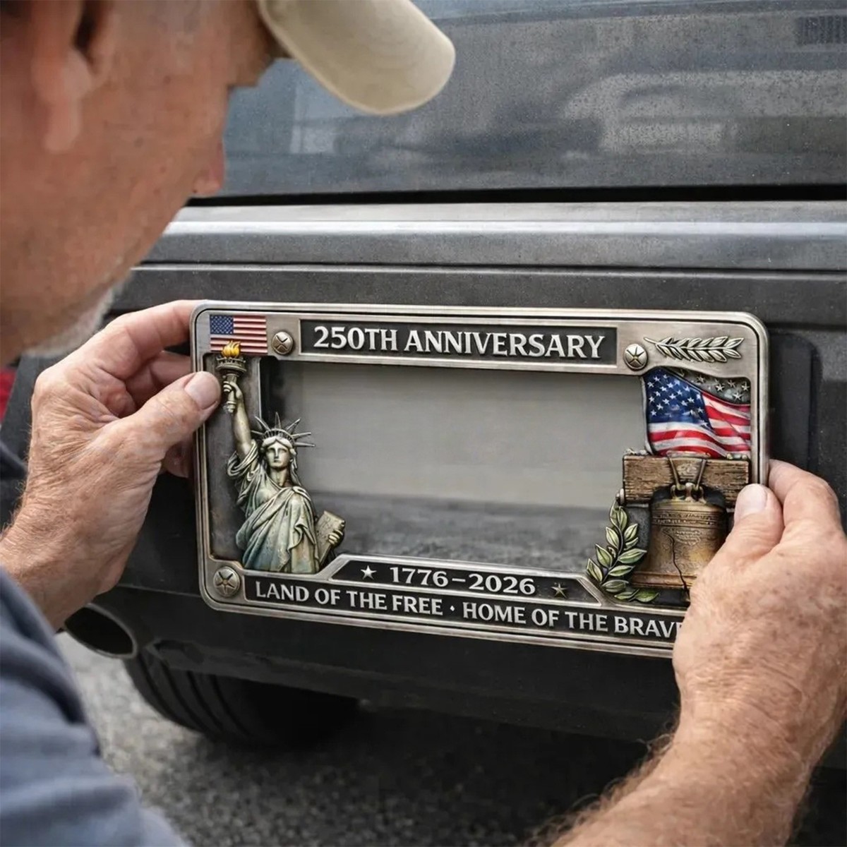 250th Anniversary Commemorative License Plate Frame, License Plate