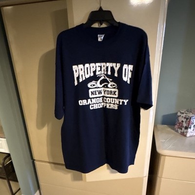 Gildan Heavy Cotton Men's Navy Blue XL T-Shirt Orange County Choppers Graphic