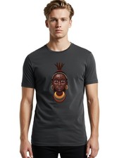 African-Woman-Portrait Mens Graphic Tee, 100 Cotton, Casual Summer Wear