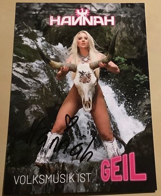 Hannah Hofer Original signierte Autogrammkarte Autogramm Karte Model Musik #28