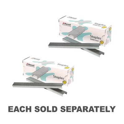 Rexel High Quality Staples 26/6 Steel Construction Easy Stapling Performance