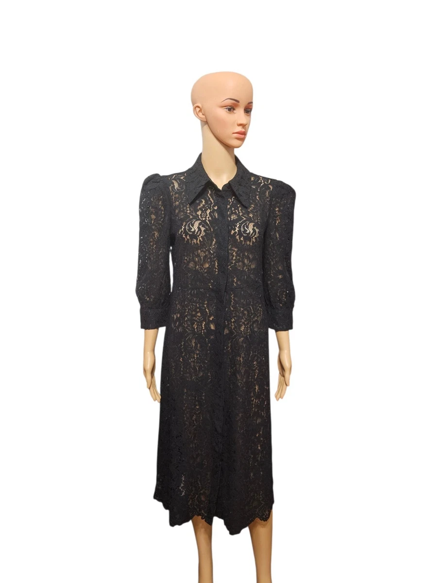Black Lace Shirt Dresses for sale | eBay